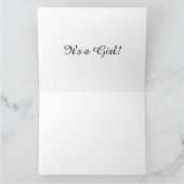 Gepersonaliseerde aangepaste meisje boog gefelicit kaart (Binnen)