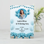 Gepersonaliseerde Aangepaste Moderne Elegante Fees Kaart (Staand voorkant)