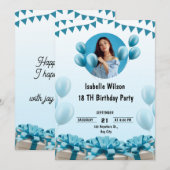 Gepersonaliseerde Aangepaste Moderne Elegante Fees Kaart (Voorkant / Achterkant)