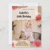 Gepersonaliseerde Aangepaste Moderne Elegante Fees Kaart (Voorkant)