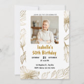 Gepersonaliseerde Aangepaste Moderne Elegante Fees Kaart (Voorkant)