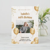 Gepersonaliseerde Aangepaste Moderne Elegante Fees Kaart (Staand voorkant)