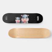 Gepersonaliseerde aangepaste moderne skater skateb persoonlijk skateboard (Horizontaal)