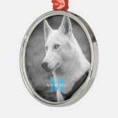 Gepersonaliseerde aangepaste monogram elegante hon metalen ornament (Links)