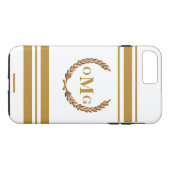 Gepersonaliseerde aangepaste monogram Logo Case-Mate iPhone Case (Achterkant (Horizontaal))