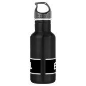 Gepersonaliseerde aangepaste naam biljart achtbal waterfles  (Achterkant)