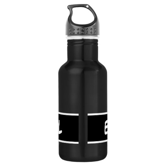 Gepersonaliseerde aangepaste naam biljart achtbal waterfles  (Achterkant)