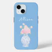 Gepersonaliseerde aangepaste naam Chinoiserie Ging Case-Mate iPhone Case (Achterkant)