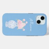 Gepersonaliseerde aangepaste naam Chinoiserie Ging Case-Mate iPhone Case (Achterkant (horizontaal))