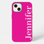 Gepersonaliseerde Aangepaste Naam Eenvoudig Elegan iPhone Hoesje (Achterkant)