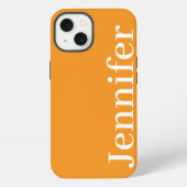 Gepersonaliseerde Aangepaste Naam Eenvoudig Elegan iPhone Hoesje (Achterkant)