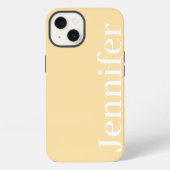 Gepersonaliseerde Aangepaste Naam Eenvoudige Elega iPhone Hoesje (Achterkant)