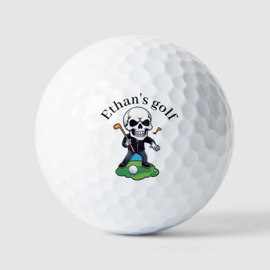 Gepersonaliseerde aangepaste naam en grappige sche golfballen (Voorkant)