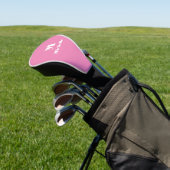 Gepersonaliseerde aangepaste naam Initiaal Effen k Golfheadcover (Insitu)