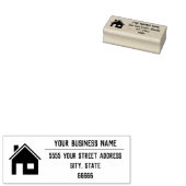 Gepersonaliseerde aangepaste naam Logo Foto Adres  Rubberstempel (Gestempeld)