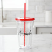 Gepersonaliseerde aangepaste naam Maak uw eigen na Acryl Drinkbeker