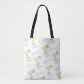Gepersonaliseerde aangepaste naam Margarita Patter Tote Bag (Voorkant)