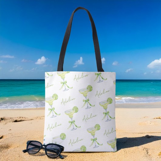 Gepersonaliseerde aangepaste naam Margarita Patter Tote Bag