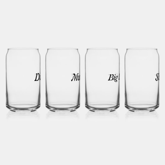 Gepersonaliseerde aangepaste naam Minimale monogra Blikvorm Glas (Rechts)