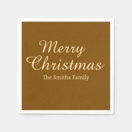 Gepersonaliseerde aangepaste naam Modern Merry Chr Servet