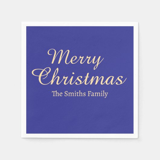 Gepersonaliseerde aangepaste naam Modern Merry Chr Servet (Voorkant)