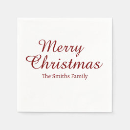 Gepersonaliseerde aangepaste naam Modern Merry Chr Servet