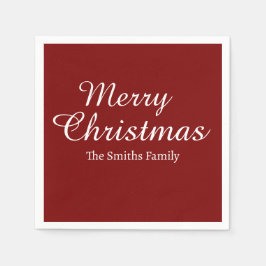 Gepersonaliseerde aangepaste naam Modern Merry Chr Servet