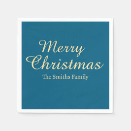 Gepersonaliseerde aangepaste naam Modern Merry Chr Servet