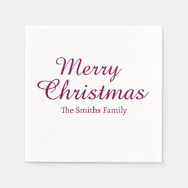 Gepersonaliseerde aangepaste naam Modern Merry Chr Servet