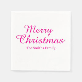 Gepersonaliseerde aangepaste naam Modern Merry Chr Servet