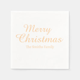 Gepersonaliseerde aangepaste naam Modern Merry Chr Servet