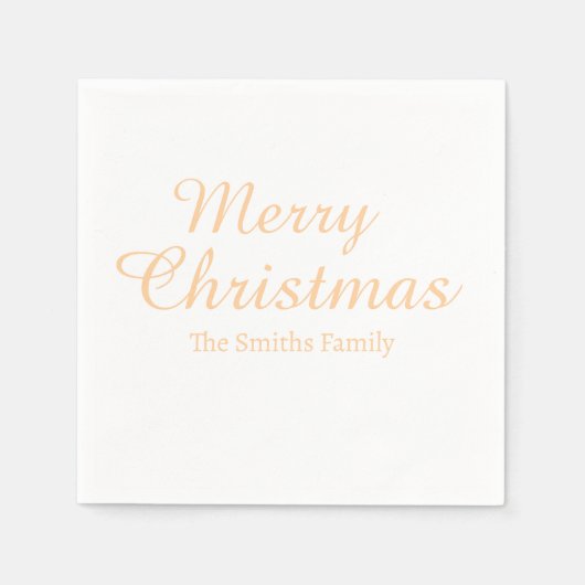 Gepersonaliseerde aangepaste naam Modern Merry Chr Servet (Voorkant)