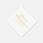 Gepersonaliseerde aangepaste naam Modern Merry Chr Servet (Hoek)