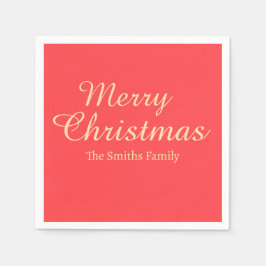 Gepersonaliseerde aangepaste naam Modern Merry Chr Servet