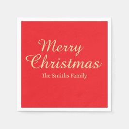 Gepersonaliseerde aangepaste naam Modern Merry Chr Servet