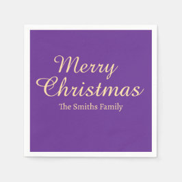 Gepersonaliseerde aangepaste naam Modern Merry Chr Servet