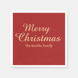 Gepersonaliseerde aangepaste naam Modern Merry Chr Servet