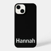 Gepersonaliseerde aangepaste naam Modern Minimal B iPhone Hoesje (Achterkant)