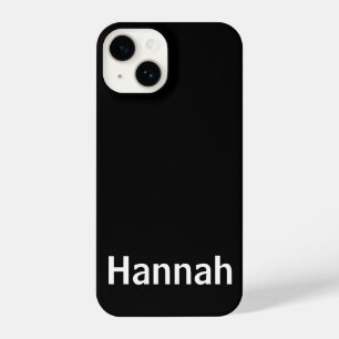 Gepersonaliseerde aangepaste naam Modern Minimal B iPhone 14 Hoesje