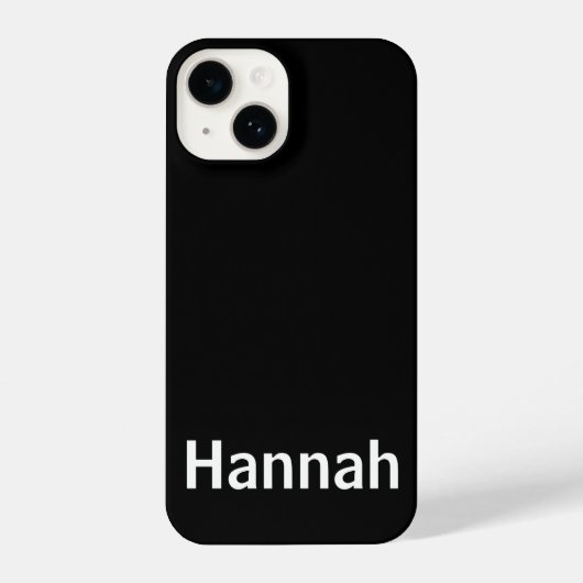 Gepersonaliseerde aangepaste naam Modern Minimal B iPhone Hoesje (Achterkant)