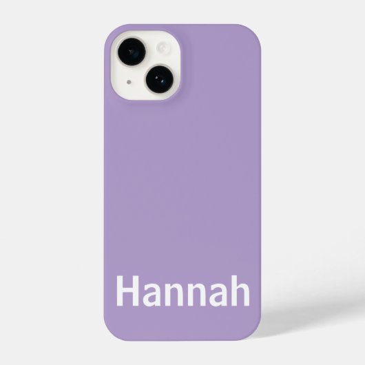 Gepersonaliseerde Aangepaste Naam Moderne Minimale iPhone Hoesje (Achterkant)