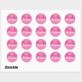 Gepersonaliseerde aangepaste naam Monogram Busines Ronde Sticker (Vel)