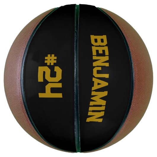 Gepersonaliseerde aangepaste naam & nummer Basketb Basketbal (Verticaal)