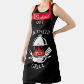 Gepersonaliseerde aangepaste naam Schorten, licent Schort (Insitu)