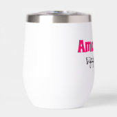 Gepersonaliseerde aangepaste naam Sippy Cup Wijn T (Voorkant)