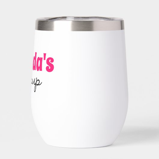Gepersonaliseerde aangepaste naam Sippy Cup Wijn T (Achterkant)