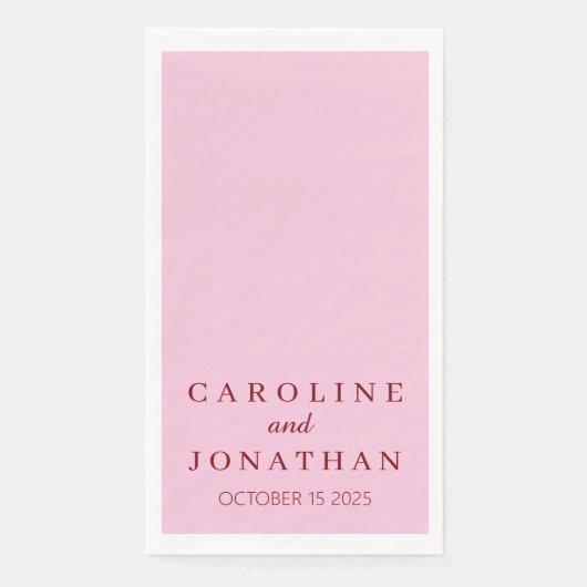 Gepersonaliseerde aangepaste naam Stijlvol Modern  Servet (Voorkant)