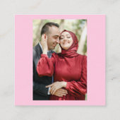 Gepersonaliseerde aangepaste naam Tekst Foto Geluk Informatiekaartje (Achterkant)