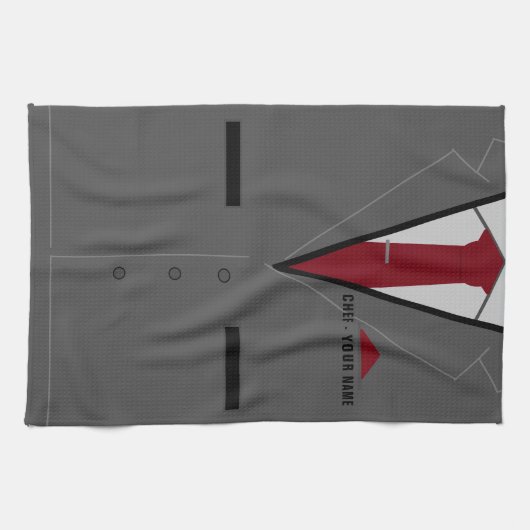 Gepersonaliseerde Aangepaste Naam Tekst Keuken Han Theedoek (Horizontaal)