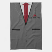 Gepersonaliseerde Aangepaste Naam Tekst Keuken Han Theedoek (Verticaal)